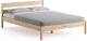 Двуспальная кровать Домаклево Мечта 180x200 (береза/натуральный) - 