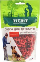 Лакомство для собак TiTBiT Снеки для дрессуры с телятиной / 25710 (100г) - 