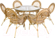 Комплект садовой мебели BiGarden Java / БГ-Java 6+1 СК (слоновая кость) - 