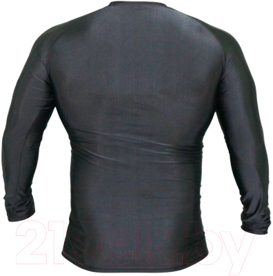 Лонгслив для единоборств RuscoSport Only Black детский для ММА (2XL)