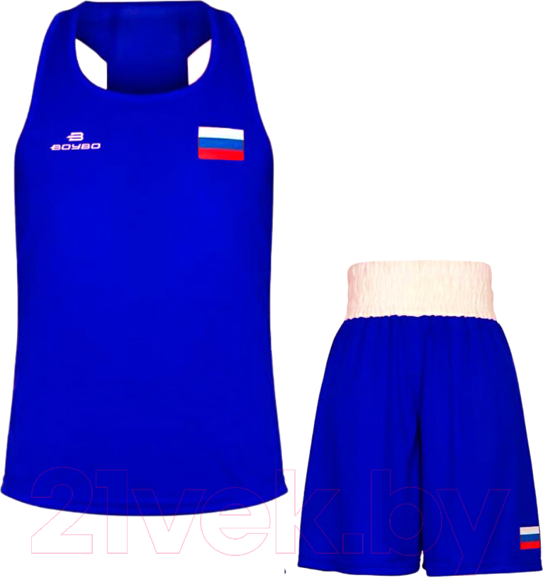 Боксерская форма BoyBo Titan IB-27 (4XL, синий)