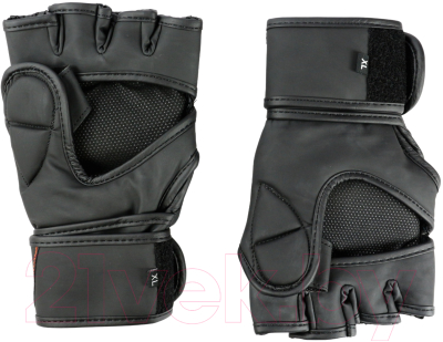 Перчатки для единоборств BoyBo B-series для ММА (S, черный/зеленый)