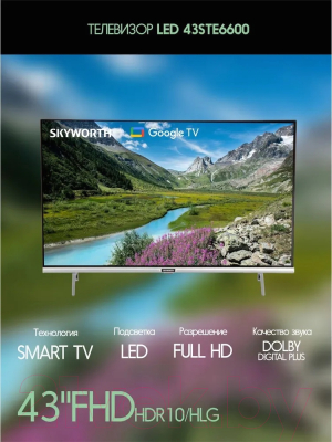 Телевизор Skyworth 43STE6600