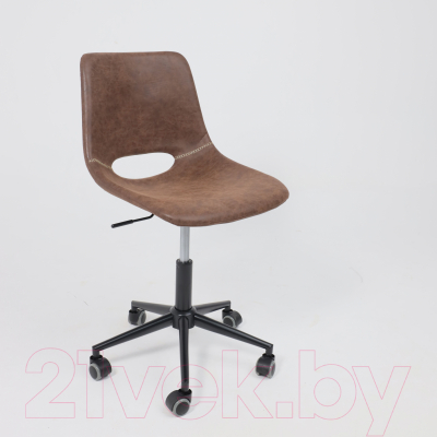 Кресло офисное AksHome Gin (темно-коричневый/черный)