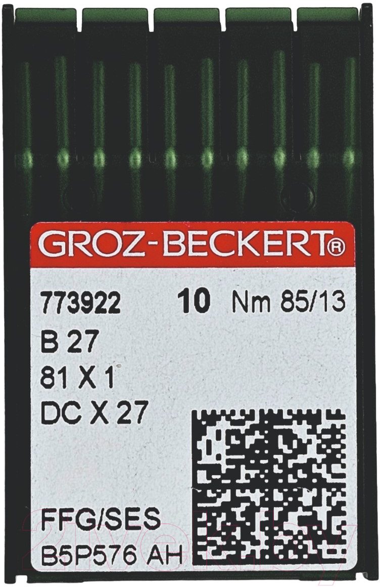 Набор игл для промышленной швейной машины Groz-Beckert DCx27 85 SES GB-10 (для трикотажа)