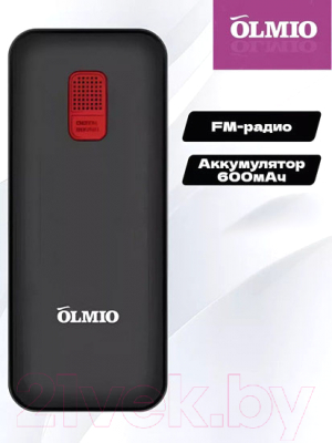 Мобильный телефон Olmio A12 (черный/красный)
