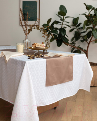 Изображение товара Скатерть Sofi de Marko Катрин 140х180 / СК-КТбл-140х180 (белый)