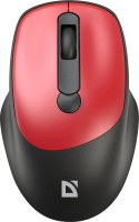 Мышь Defender Feam MM-296 / 52299 (черный/красный) - 