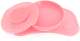 Набор посуды для кормления Twistshake Click Mat Mini коврик с тарелкой / 78439 (пастельный розовый) - 