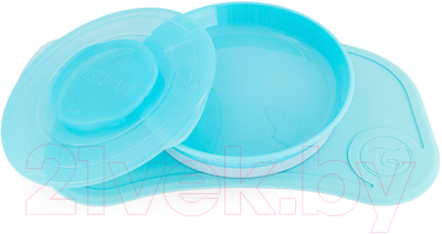 Набор посуды для кормления Twistshake Click Mat Mini коврик с тарелкой / 78440 (пастельный синий)