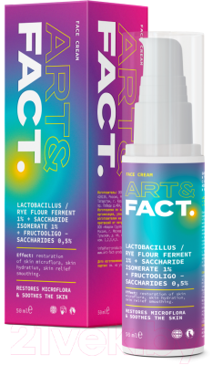 Крем для лица Art&Fact Lactobacillus 1% + Shaccharide Isomer 1% Балансирующий (50мл)