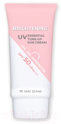 Крем солнцезащитный May Island Brightening UV Essential Tone Up SPF50+ PA+++ Выравнивающий (70мл)