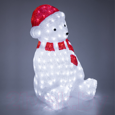 Светодиодная фигура 3D Neon-Night Медвежонок в красном колпаке 513-240