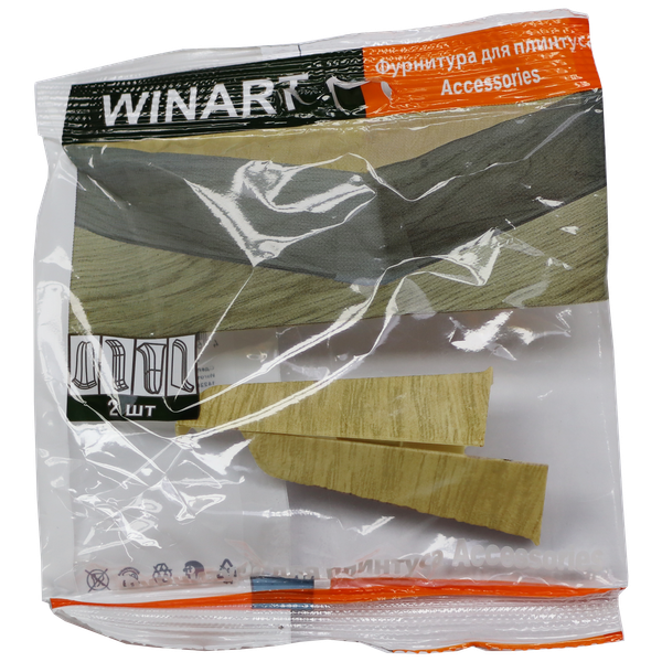 Заглушка для плинтуса Winart Tera 734 72мм Себаста (2шт, блистер)