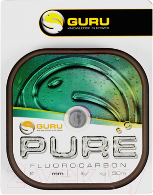 Леска флюорокарбоновая Guru Pure 50м / GFC12 (0.12мм)