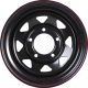 Миниатюра изображения товара Штампованный диск ORW Toyota 17x8" 6x139.7мм DIA 110мм ET 10мм Black 22B