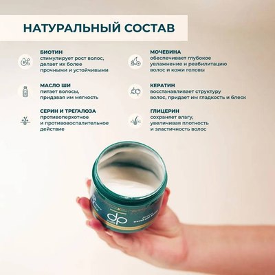 Маска для волос Daily Perfection Keratin & Biotin B7 Гиалуроновая кислота Восстановление (200мл)