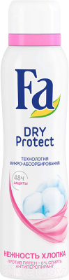 

Антиперспирант-спрей Fa, Dry Protect нежность хлопка 48ч защиты