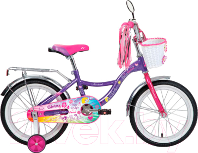 

Детский велосипед Novatrack, Little Girlzz 167GIRLZZ.VL9