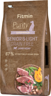Сухой корм для собак Fitmin Purity Rice Senior Light Venison Lamb (2кг)