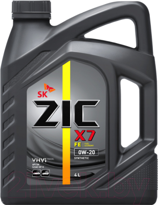 Моторное масло ZIC X7 FE 0W20 / 162617 (4л)