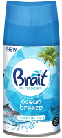 Сменный блок для освежителя воздуха BRAIT Ocean Breeze (250мл) - 