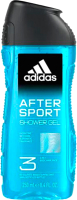 Гель для душа Adidas After Sport 3в1 (250мл) - 