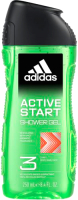 Гель для душа Adidas Active Start 3в1 (250мл) - 