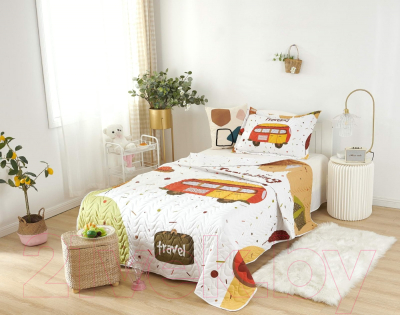 Набор текстиля для спальни Sofi de Marko Sunny day №6 160х220 / Дт-Пок6-160х220