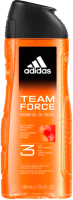 Гель для душа Adidas Team Force 3в1 (400мл) - 