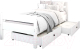 Односпальная кровать детская EcoWood Сидней 80x180 с ящиками / ECO.001.00055.80-180.W - 