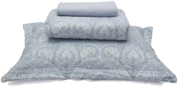 Комплект постельного белья с покрывалом Sofi de Marko Диего 160х220 / КОМ-1.6-507 (серый) - 