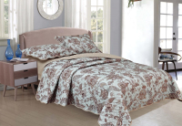 Комплект постельного белья с покрывалом Sofi de Marko Леонард №1 160х220 / КомСт№1-01-1.6-пол (полоса) - 