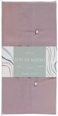 Наволочка Sofi de Marko Premium Mako 70х70 / Нав-Пм-лил-70х70 (лиловый)