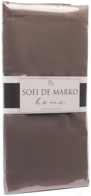 Наволочка Sofi de Marko Мармис 50х70 / НВ-мс-50х70шок (шоколадный)