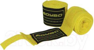 Боксерские бинты BoyBo BB2002-50 (3.5м, желтый)