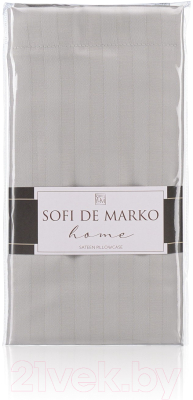 Изображение товара Наволочка Sofi de Marko Морган 70х70 / Нав-Мг-сер-70х70 (серый)