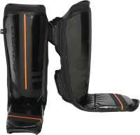 Защита голень-стопа для единоборств BoyBo B-series (XL, черный/оранжевый) - 
