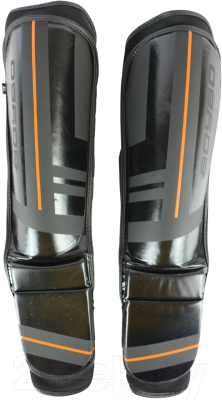 Защита голень-стопа для единоборств BoyBo B-series (XL, черный/оранжевый)