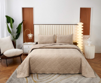 Набор текстиля для спальни Sofi de Marko Армандо 160х220 / Пок-Арм-160х220сб (светло-бежевый) - 