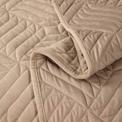 Набор текстиля для спальни Sofi de Marko Армандо 160х220 / Пок-Арм-160х220сб (светло-бежевый)