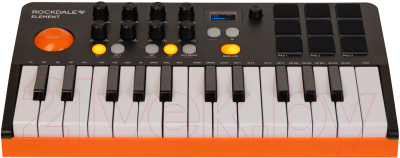 MIDI-клавиатура Rockdale Element Black / A174141 (черный)