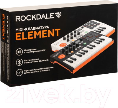 MIDI-клавиатура Rockdale Element Black / A174141 (черный)