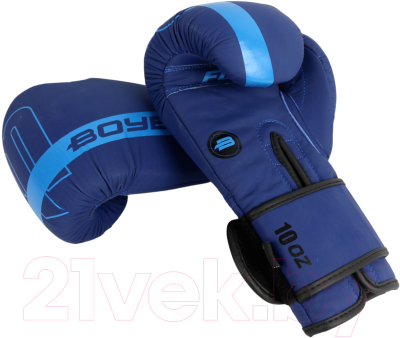 Боксерские перчатки BoyBo Fusion BG-092 (14oz, темно-синий/синий)