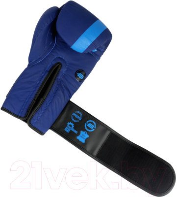 Боксерские перчатки BoyBo Fusion BG-092 (14oz, темно-синий/синий)
