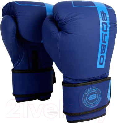 Боксерские перчатки BoyBo Fusion BG-092 (16oz, темно-синий/синий)