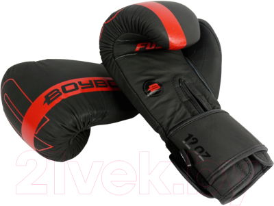 Боксерские перчатки BoyBo Fusion BG-092 (14oz, черный/красный)