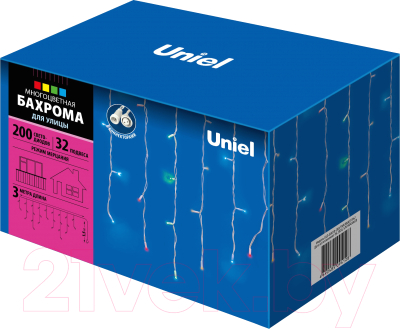 Светодиодная бахрома Uniel ULD-B3010-200/TWK / UL-00002272 (разноцветный)