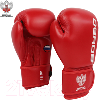 Боксерские перчатки BoyBo Titan IB-23 (12oz, красный)