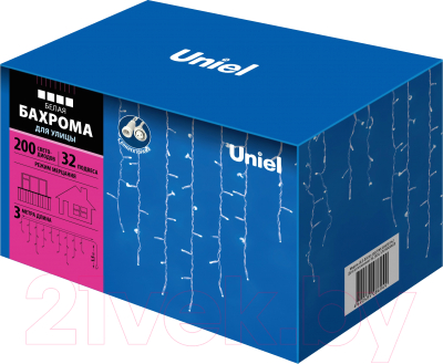 Светодиодная бахрома Uniel ULD-B3010-200/TWK / UL-00001366 (белый)